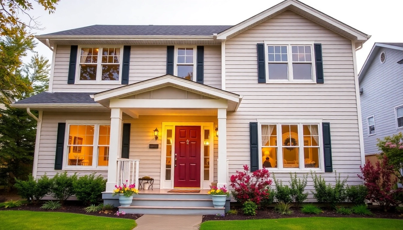 Elevate your home with professional exterior renovations including new siding, windows, and a vibrant paint finish.