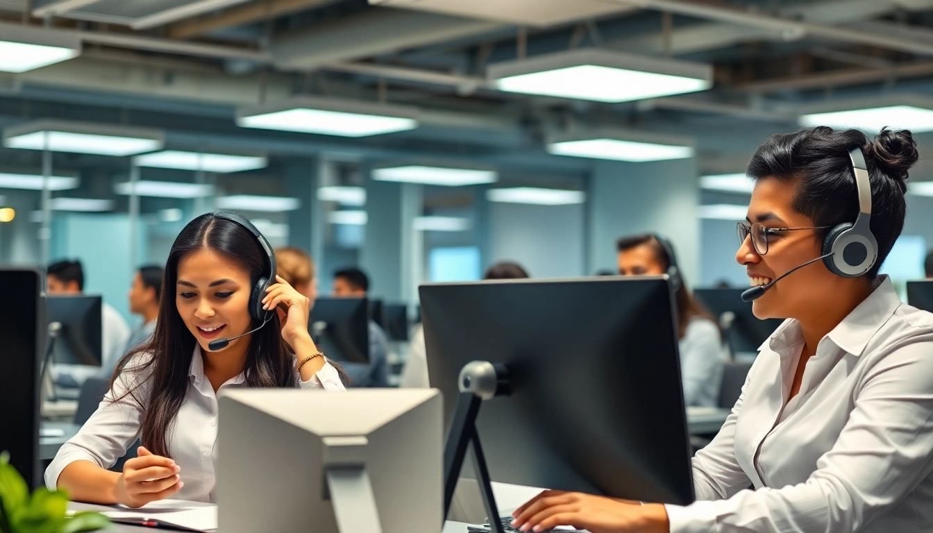 Agents working at a Tijuana call center, providing exceptional customer service and support.