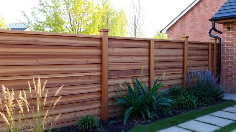 Enhance your outdoor space with fencing Manchester's beautifully crafted wooden panels.