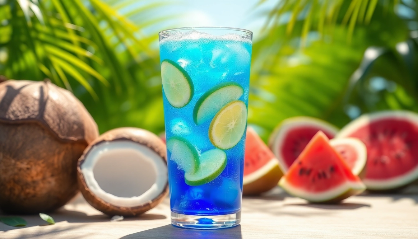 Refreshing drink showcasing electrolytes with colorful fruits, highlighting hydration benefits.