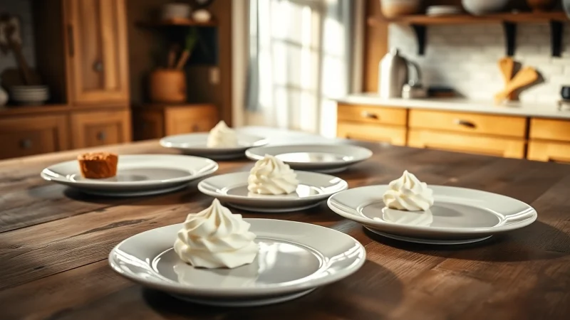 Using a cream charger to create fluffy whipped cream for dessert decoration.