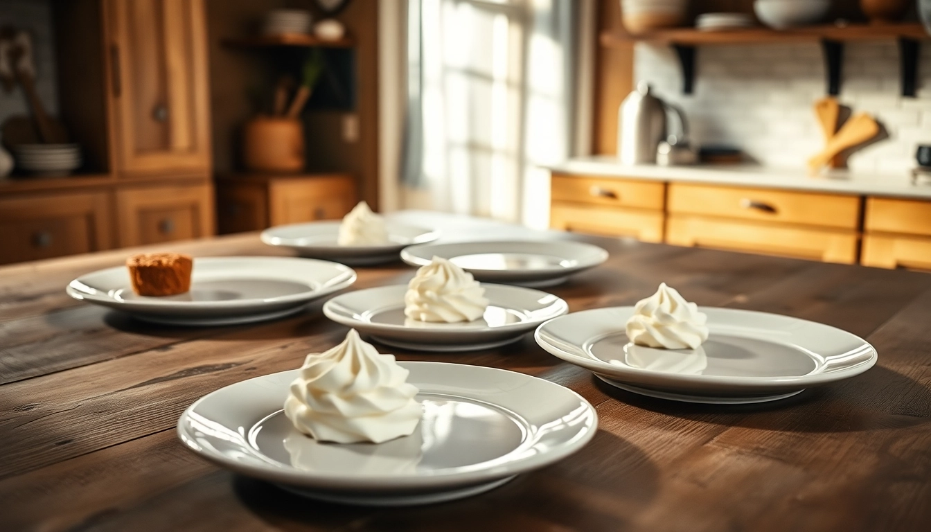 Using a cream charger to create fluffy whipped cream for dessert decoration.