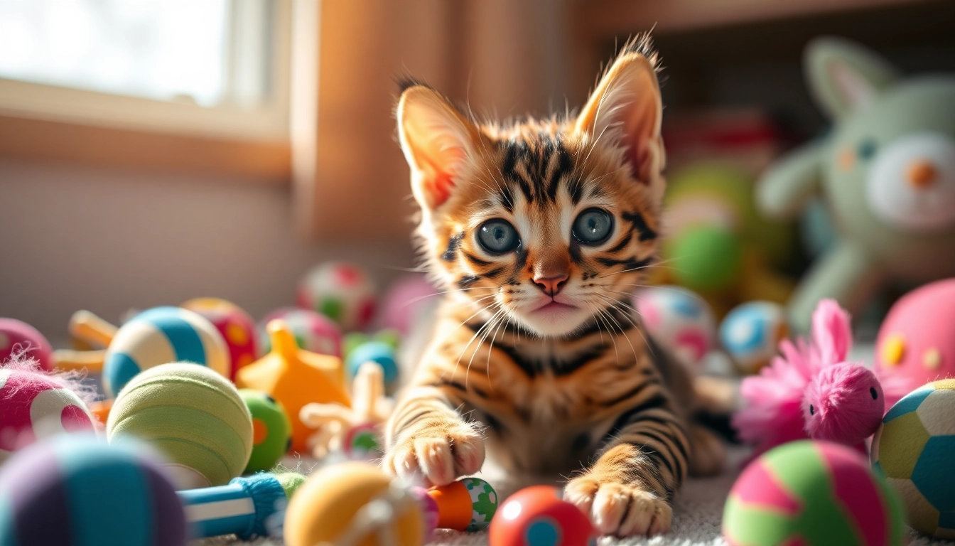 Playful Bengal Kittens for Sale showcasing their stunning markings and playful nature.