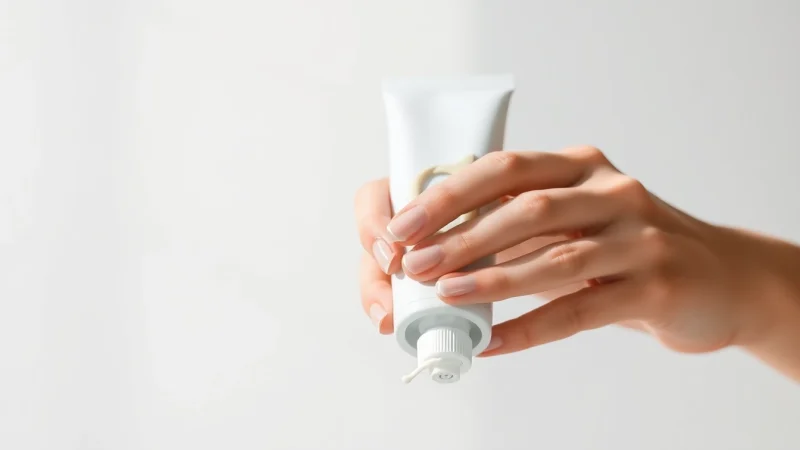 Applying hand cream on soft hands, showcasing hydration and smoothness, ideal for skincare routines.