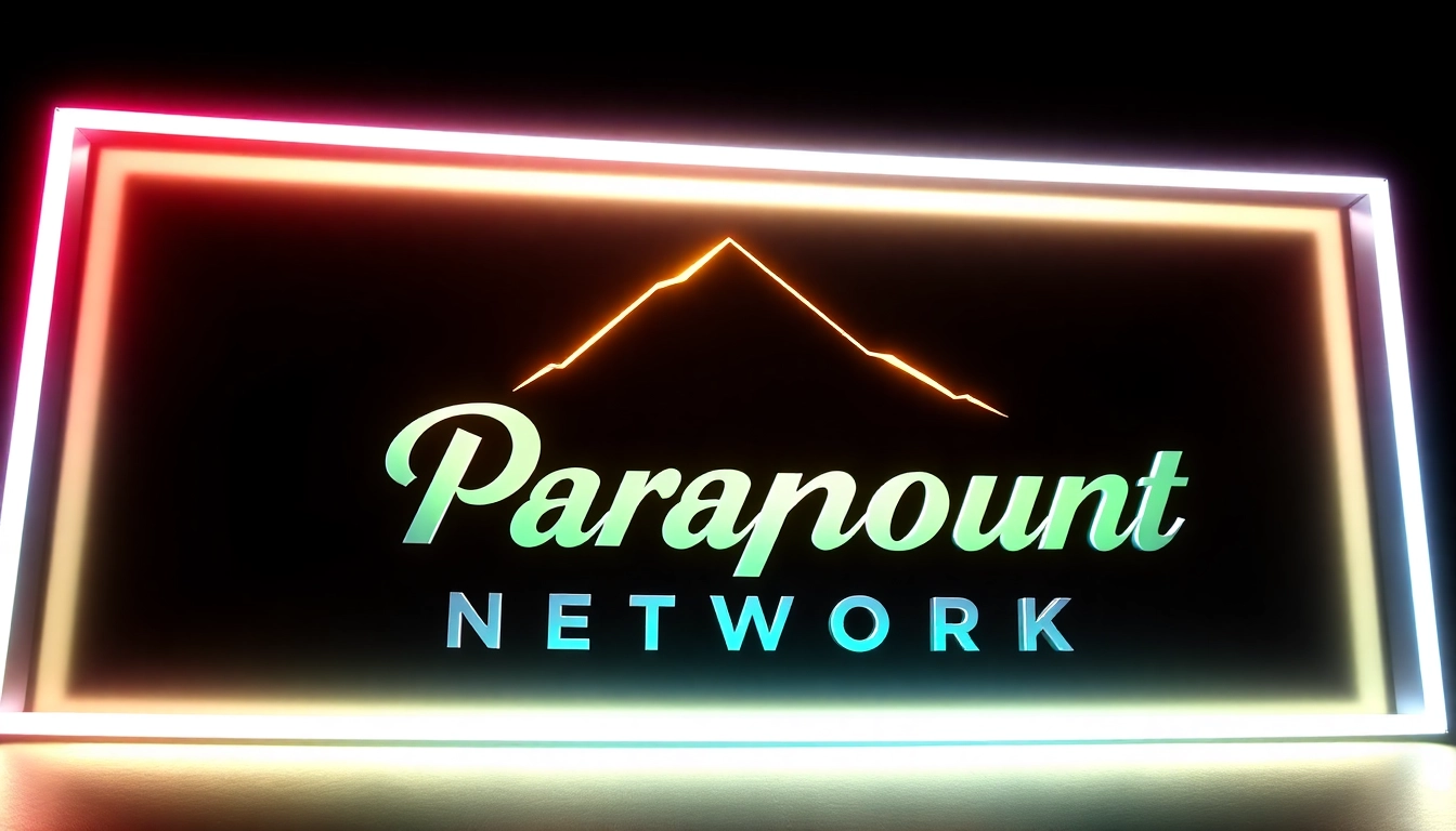 Showcasing the Paramount Network logo in a modern style with vibrant colors for branding impact.