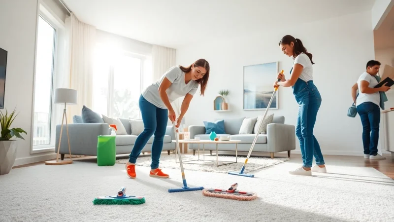 Experience top-notch Move Out Cleaning Camarillo services with our professional cleaning team in action.