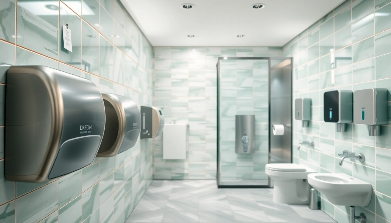 Showcasing quality Commercial Restroom Supplies in a modern restroom environment.