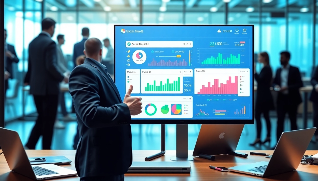 Analyze the metrics of the Fastest SMM Panel with a modern digital marketing dashboard.