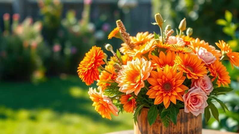 Arrange a bouquet of stunning Orange County flowers to brighten any occasion.