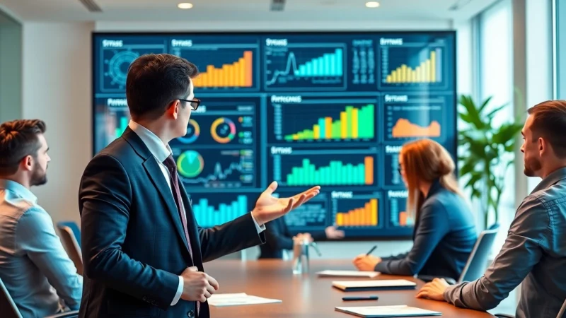 Crisis management consultant leading a strategy session in a collaborative office environment.