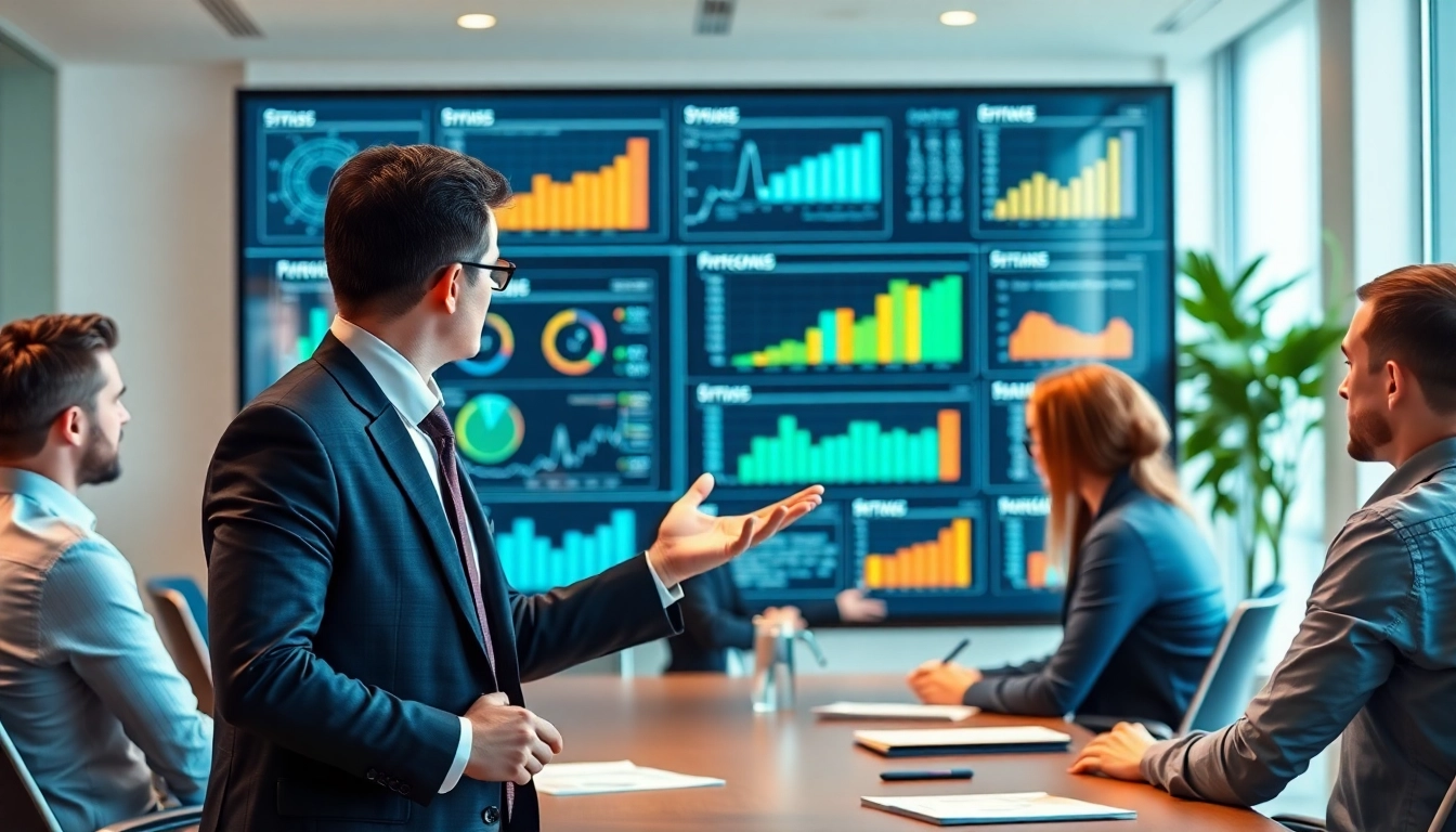Crisis management consultant leading a strategy session in a collaborative office environment.