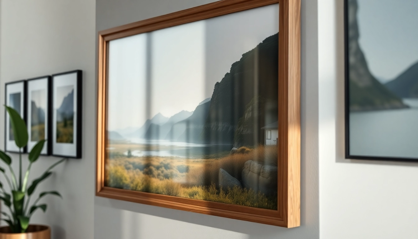 Frame a stunning landscape art print in a premium 24x36 frame with elegant wood finish.