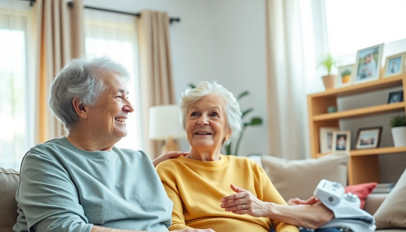 Senior caregivers austin tx providing compassionate assistance to an elderly client in a comfortable home setting.