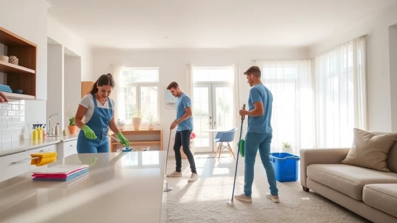 Expert Move Out Cleaning Camarillo team revitalizing homes during a transition, showcasing professionalism.
