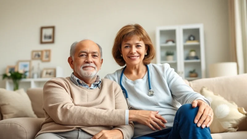 Senior caregivers in Austin, TX, providing compassionate assistance in a cozy home setting.