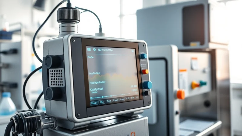 Inspecting hydrazine monitor for accuracy in a modern laboratory environment.