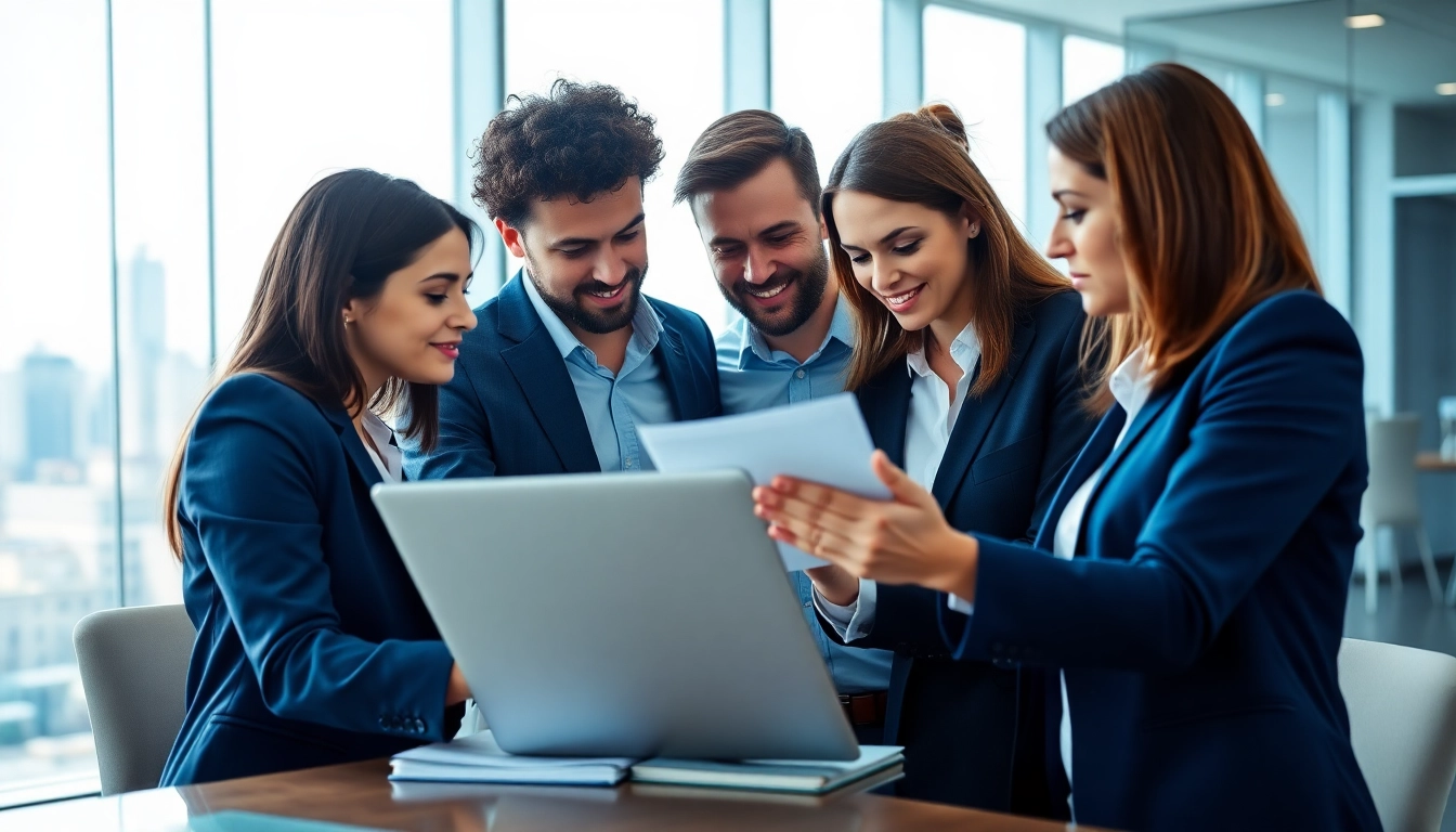 Créer une holding Luxembourgeoise SOPARFI avec des professionnels en réunion dans une ambiance business