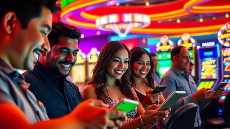 Experience the thrill at pagcor online casino with players enjoying vibrant gaming.