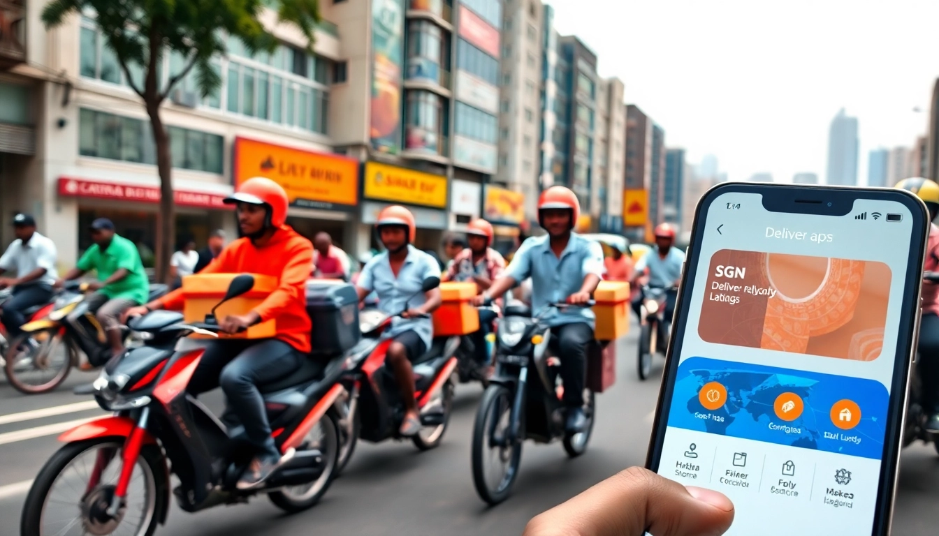 Highlighting delivery apps in Lagos, delivery personnel skillfully navigate busy streets.