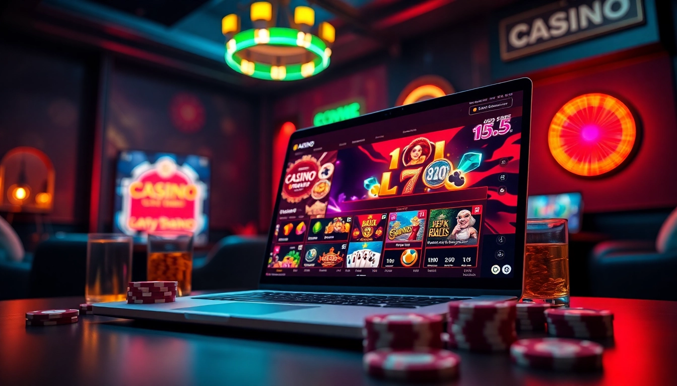 Engaging view of a pagcor online casino interface showcasing vibrant games and a modern setup.