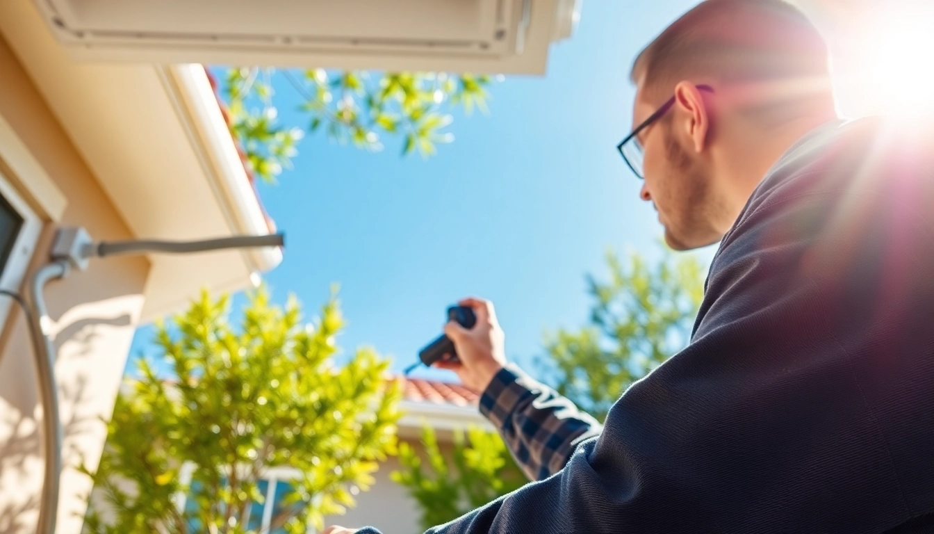 Expert AC repair service in Mesa, AZ, showcasing technician working on a unit.