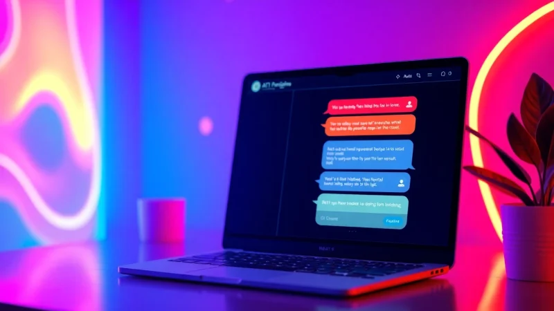 Engage in ai sex chat free with a user-friendly interface showcasing an enticing AI conversation.