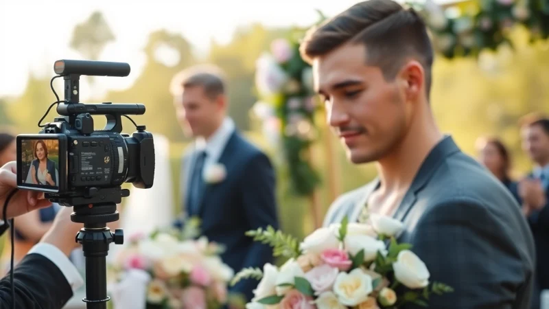 Capture unforgettable moments with a skilled wedding videographer in Ireland, showcasing love and joy at a stunning outdoor event.