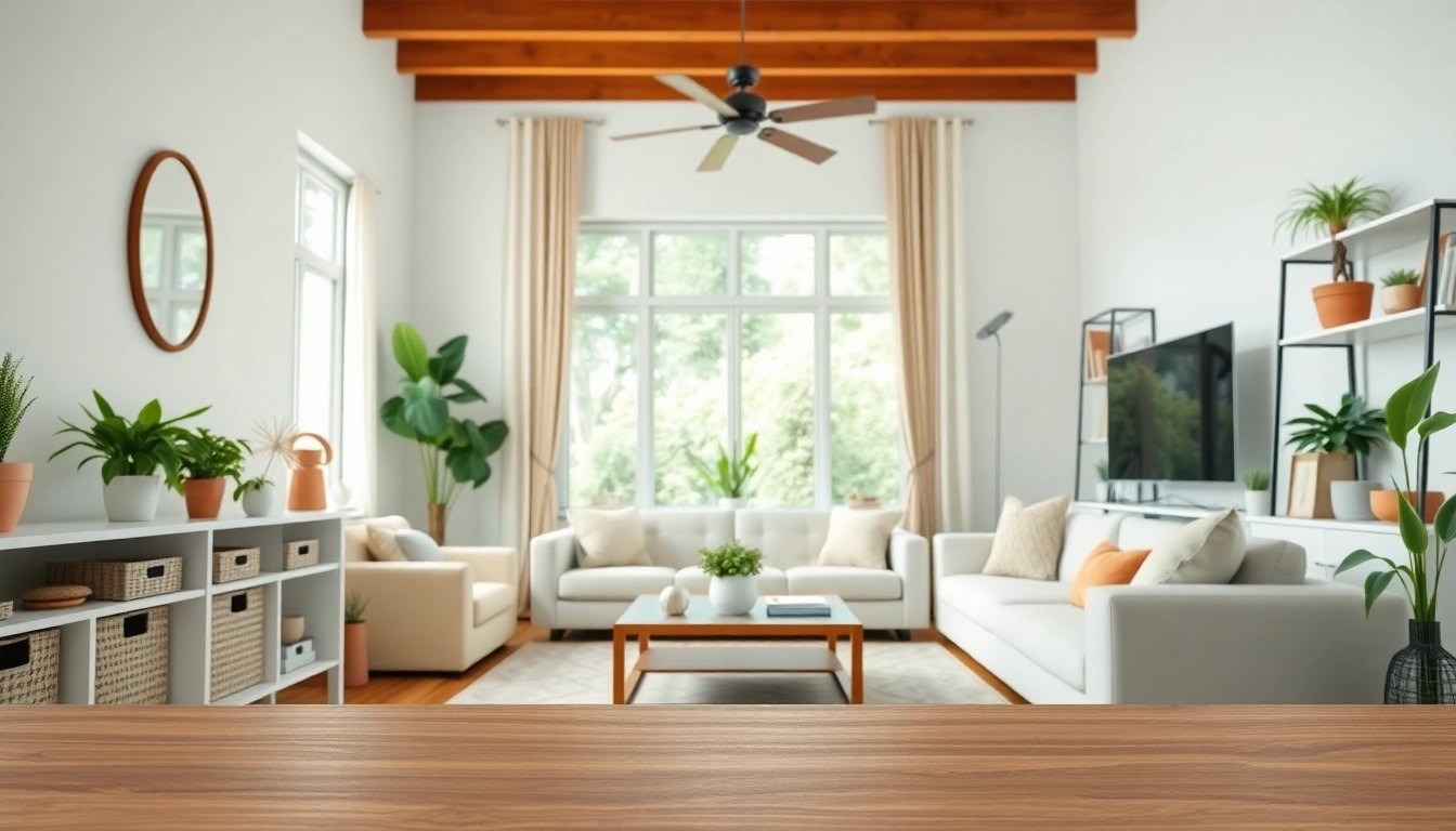 House organizer Alpharetta showcasing a beautifully organized living room with decorative elements.