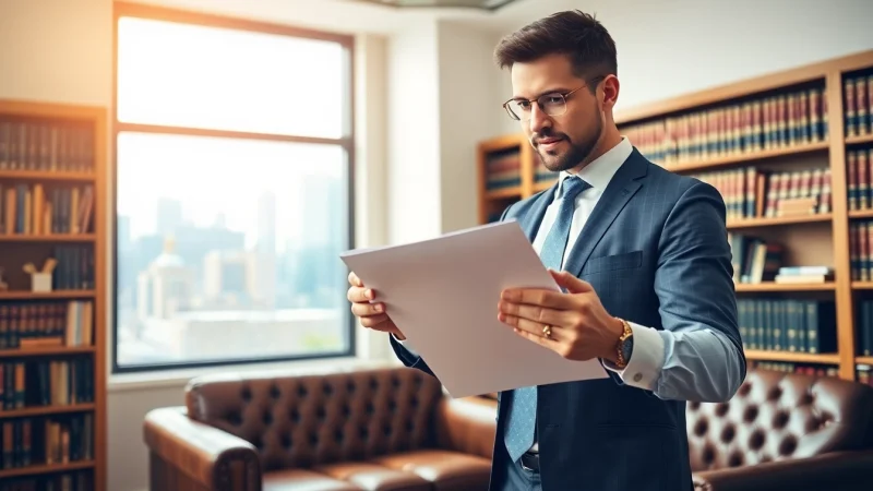 Find an affordable divorce attorney near me in a professional setting with a confident lawyer.