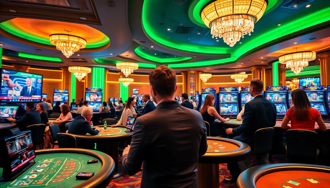 Experience Evolution Gaming's interactive live casino environment with dealers engaging players.