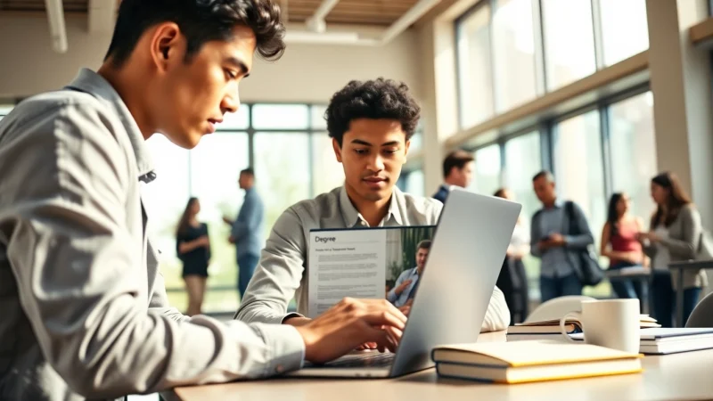 Engage with a degree for sale online in a vibrant university setting.