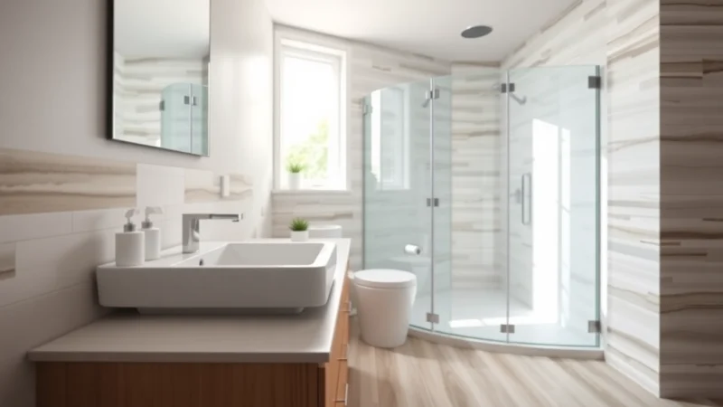 Transform your space with an affordable bathroom remodel showcasing stylish fixtures and modern design elements.