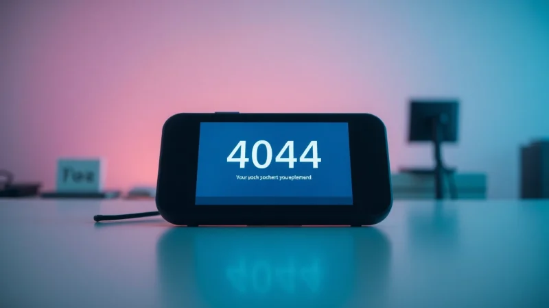 View a 404 Not Found screen on a device featuring line電腦版下載 for enhanced clarity and branding.