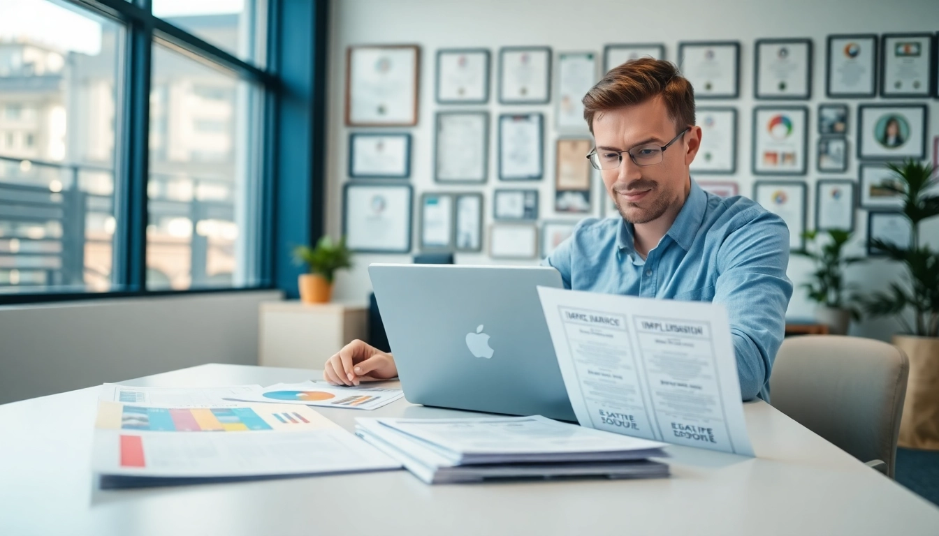 Highlighting a trademark application process with a designer's workspace in focus.