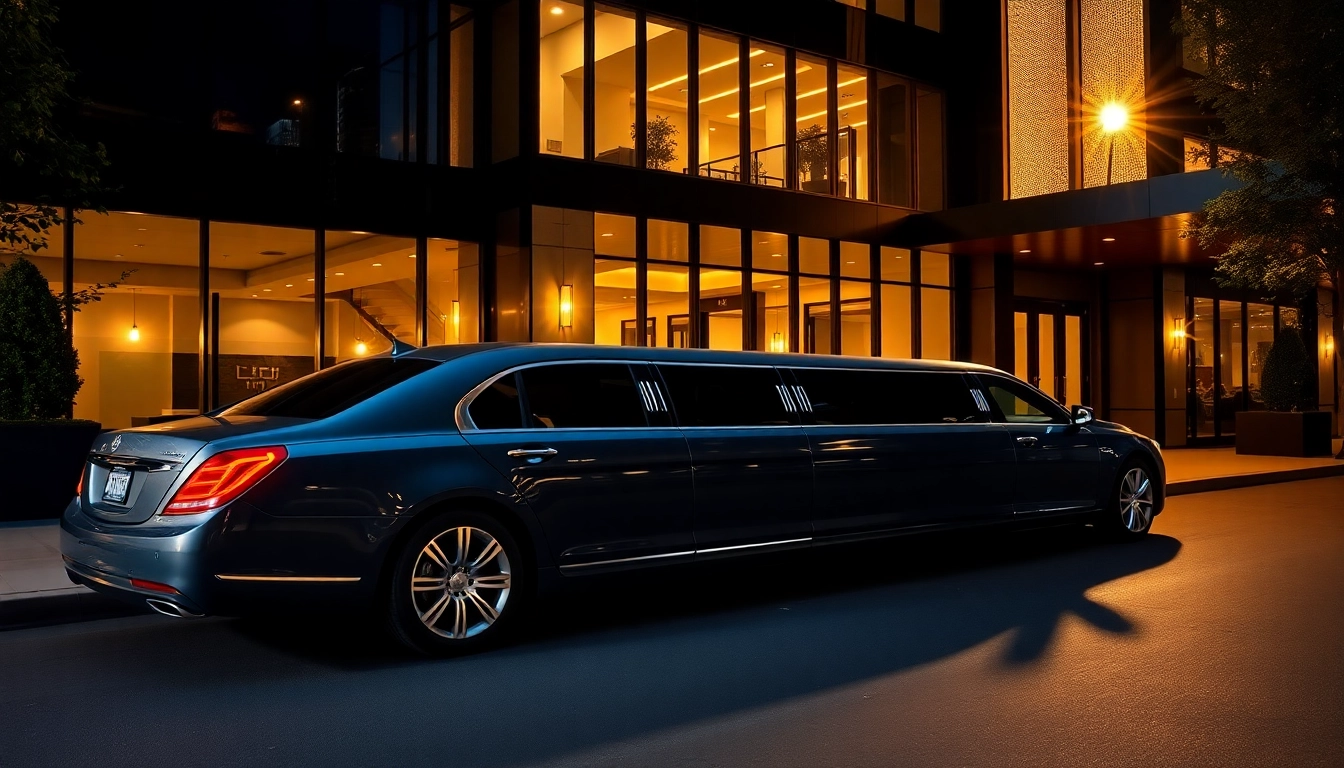 Experience car service atlanta with our luxurious limousine featuring leather interiors and elegant style.