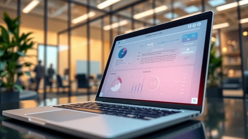 Analyze text with the AI checker tool displayed on a laptop screen.
