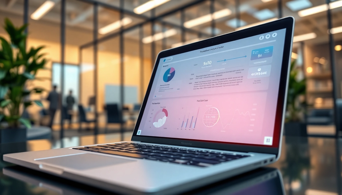 Analyze text with the AI checker tool displayed on a laptop screen.