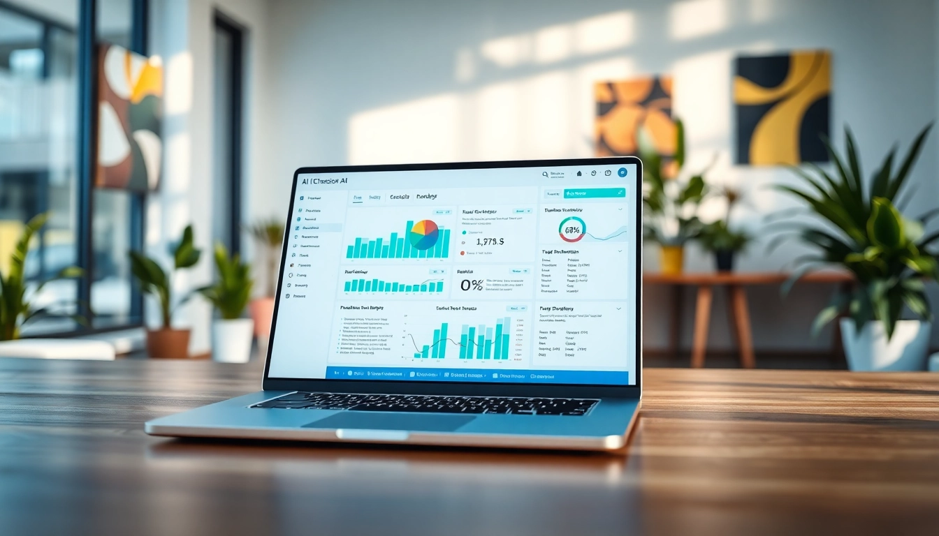 Analyze text effectively with our AI checker in a modern office setting.