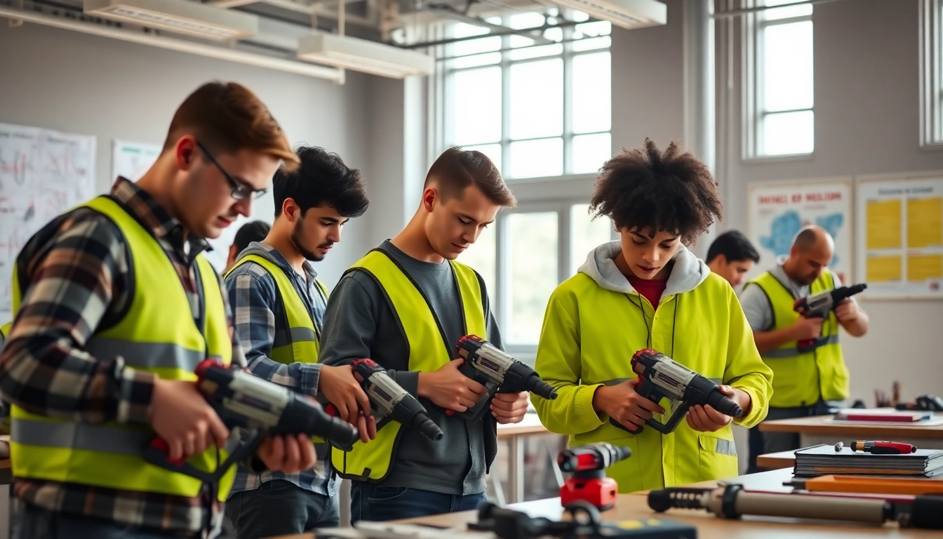Learn about construction trade schools in texas through students' hands-on training in a modern classroom.
