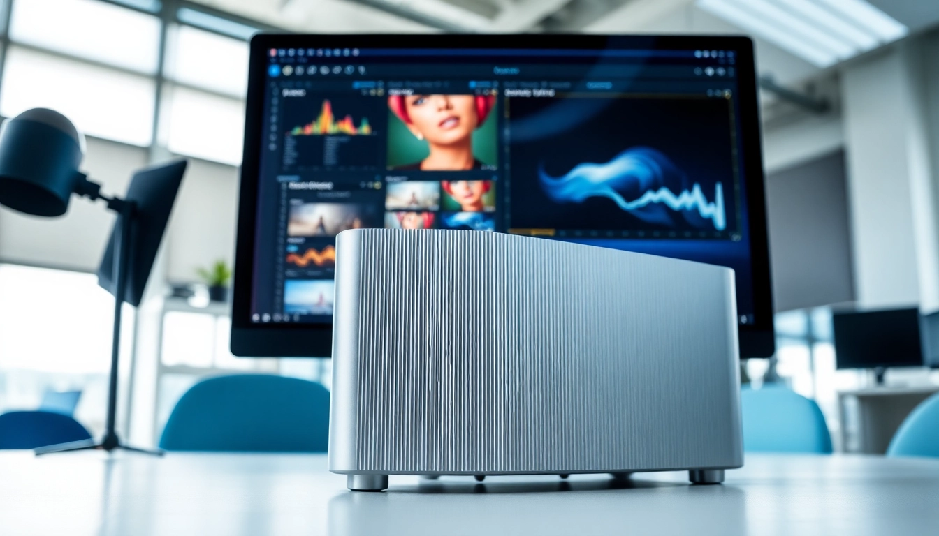 Purchase Mac Studio Ultra desktop with remarkable power and sleek design in a modern workspace.