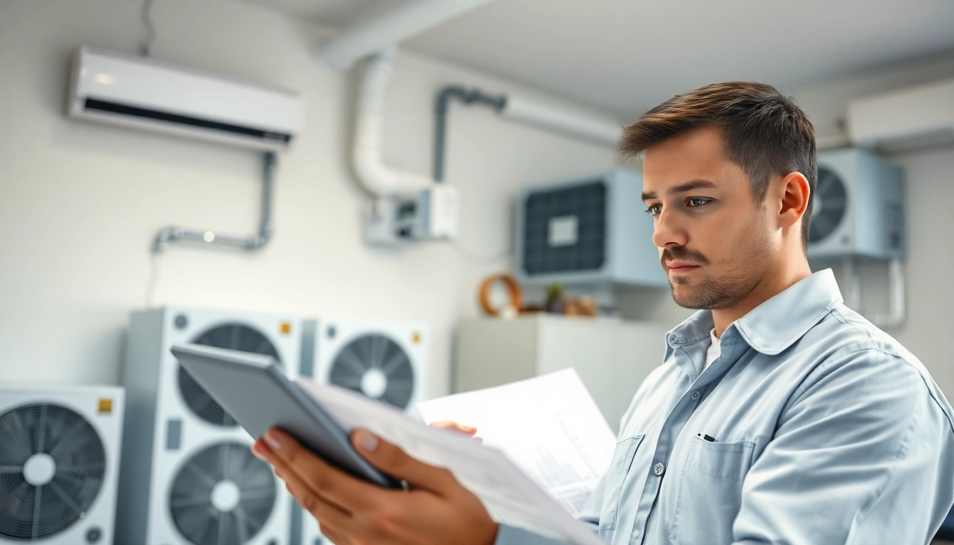 Performing a Manual J Calulation in a modern home, showcasing detailed blueprints.