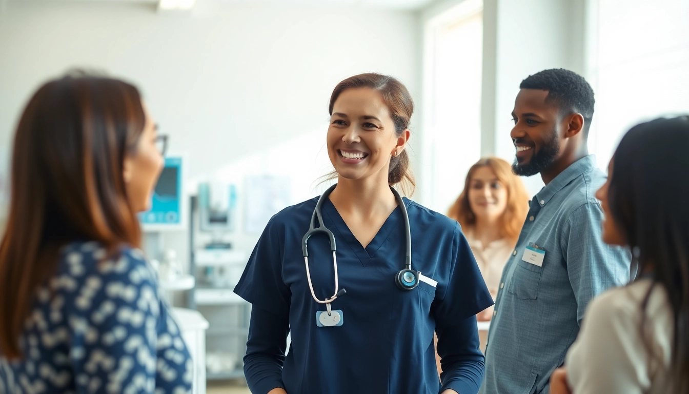 Engaging licensed practical nurse email list interactions in a modern medical office setting.