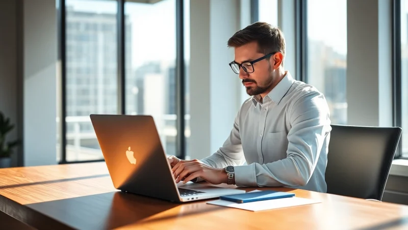 Financial Planning and Analysis Consultant analyzing data in a modern office