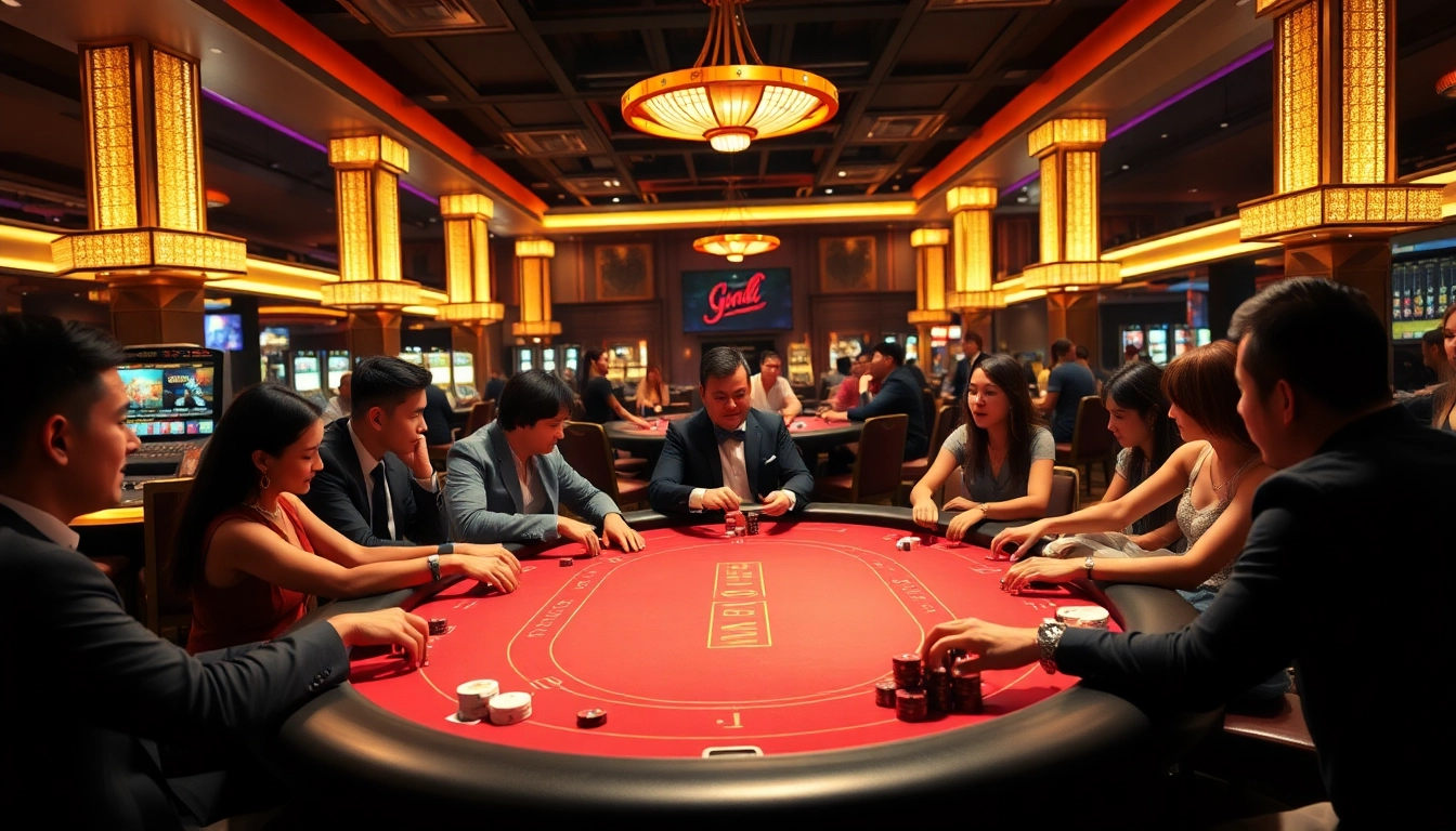 Engaged players enjoying a We1Win online casino experience with poker and excitement.