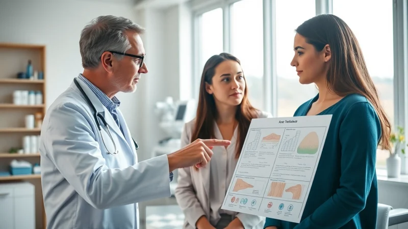 Consultation on Acne Treatment with a dermatologist, highlighting personalized skincare solutions.