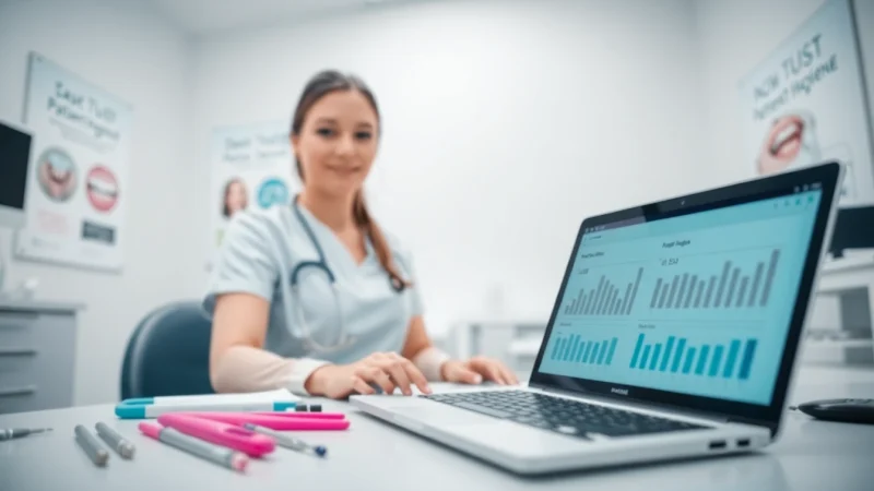 Enhance your outreach with a dental hygenist email list showcasing a professional dental clinic.