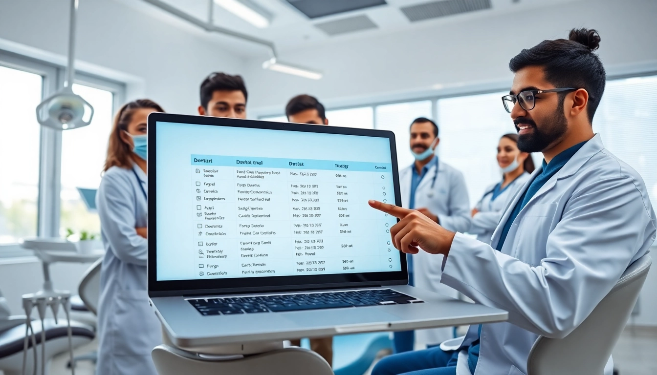 Optimize your outreach with a dentist email list displayed in a professional dental office.