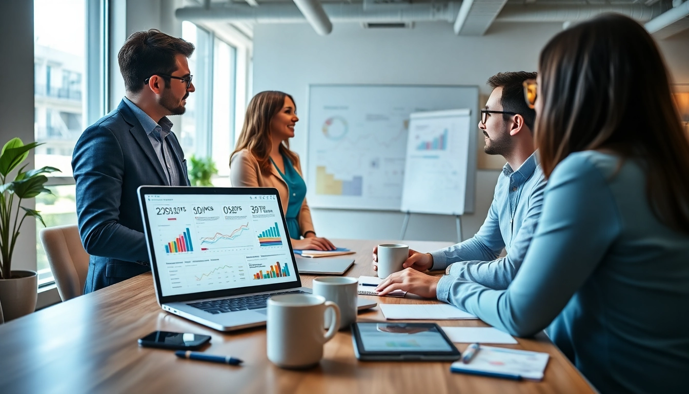 Engaging social media marketing edmonton strategies in a modern workplace setting.