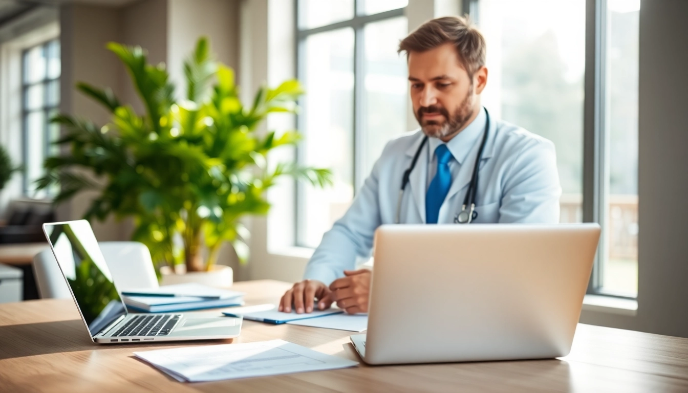 Enhance outreach with a medical director email list featuring a professional workspace.