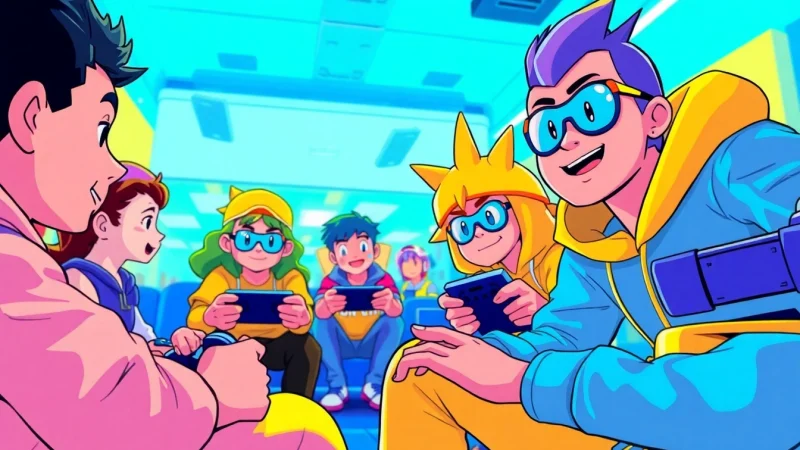 Players enjoying the dede game, showcasing their excitement and vibrant characters in action.